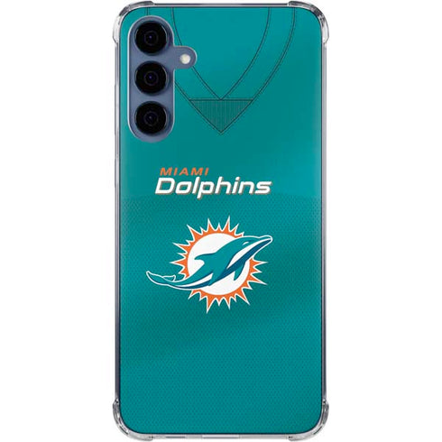 NFL Miami Dolphins Team Jersey Galaxy A35 5G Clear Case